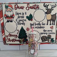 Santa milk bottle