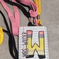 Teacher Lanyard ID Holder