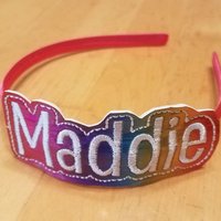 Name headband slider
