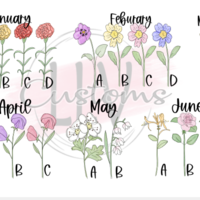 Garden flower cutting board