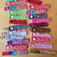 Embroidery name tag