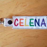 Embroidery name tag