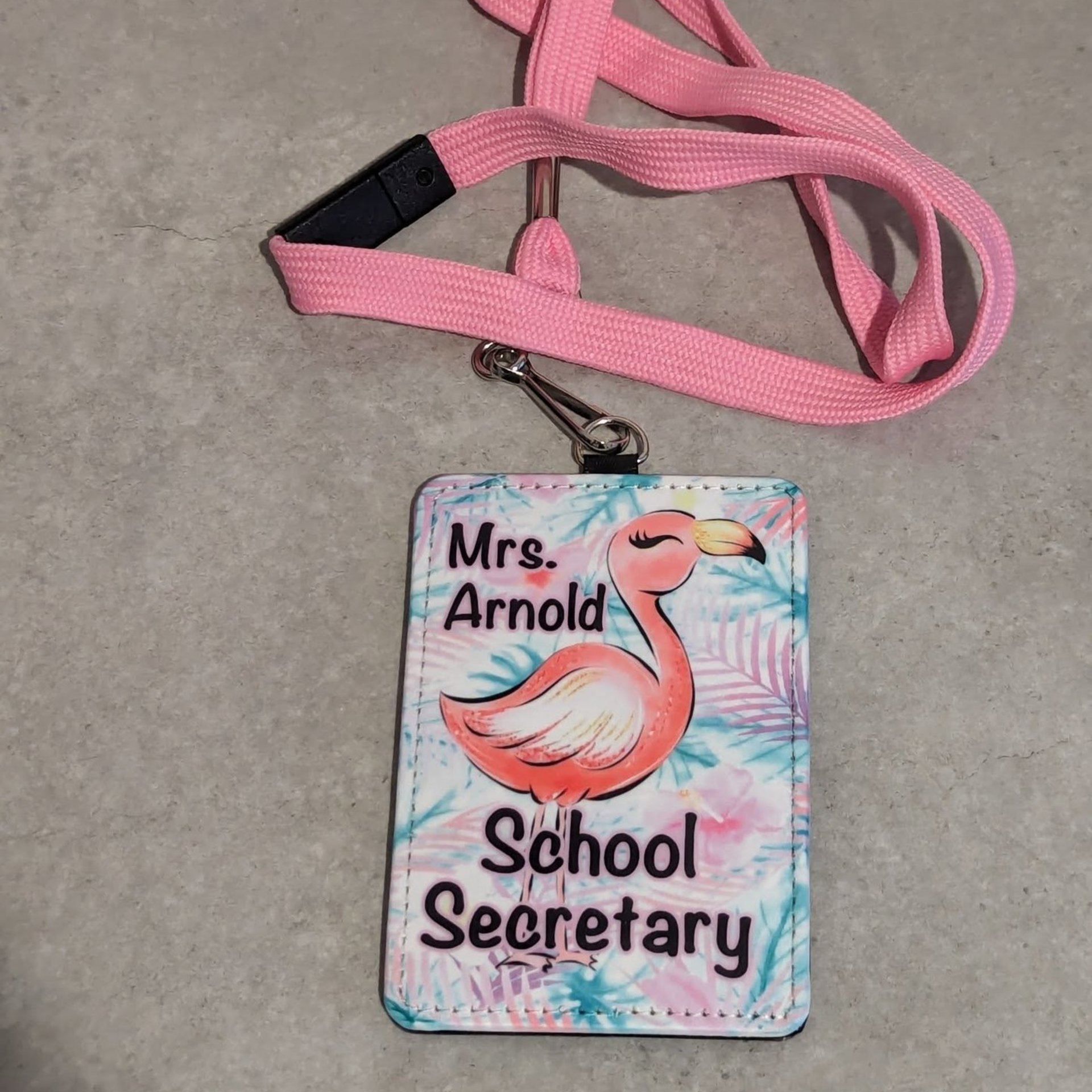 Teacher Lanyard ID Holder