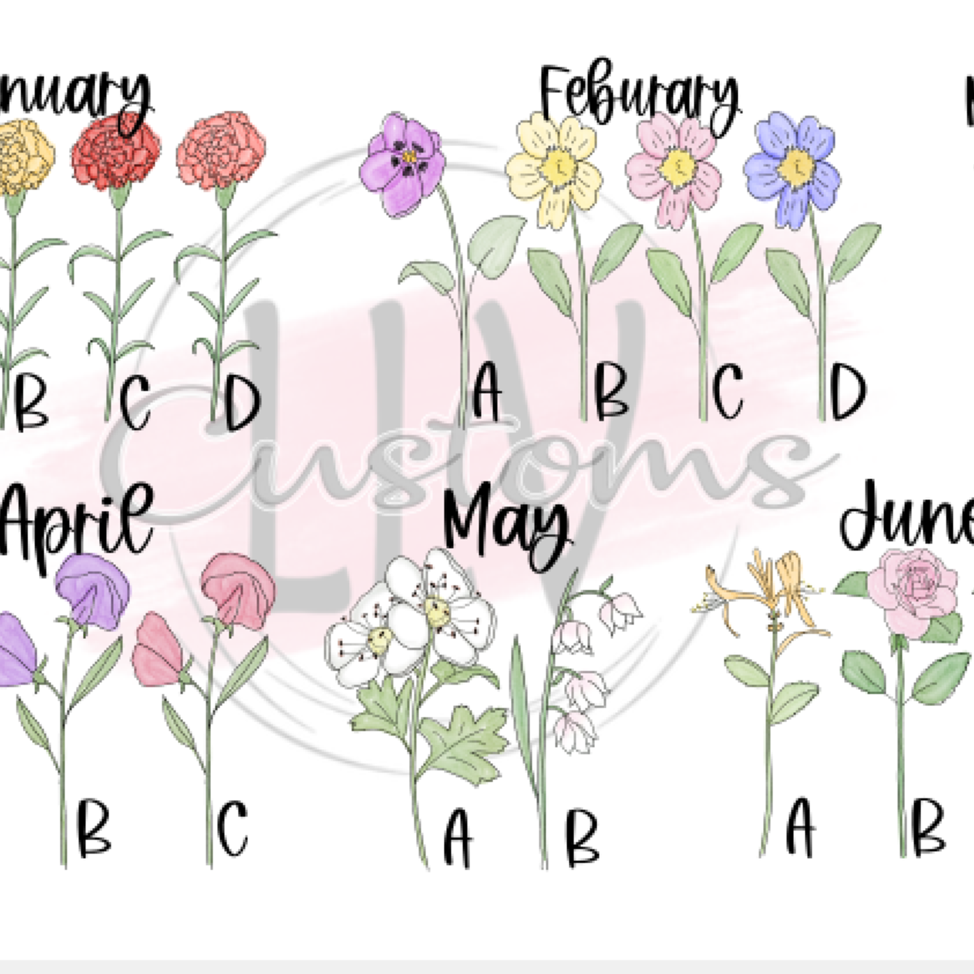 Garden flower cutting board