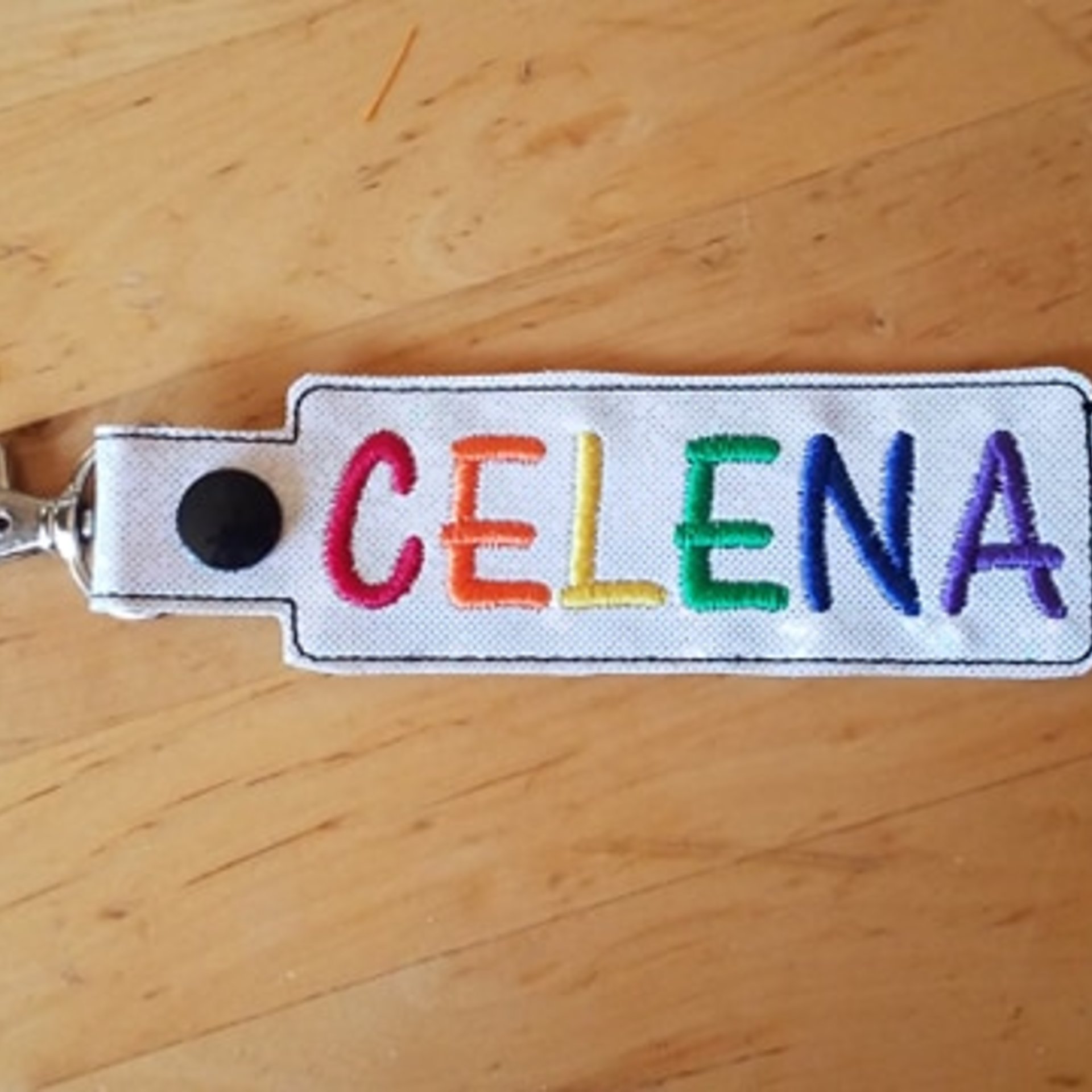 Embroidery name tag