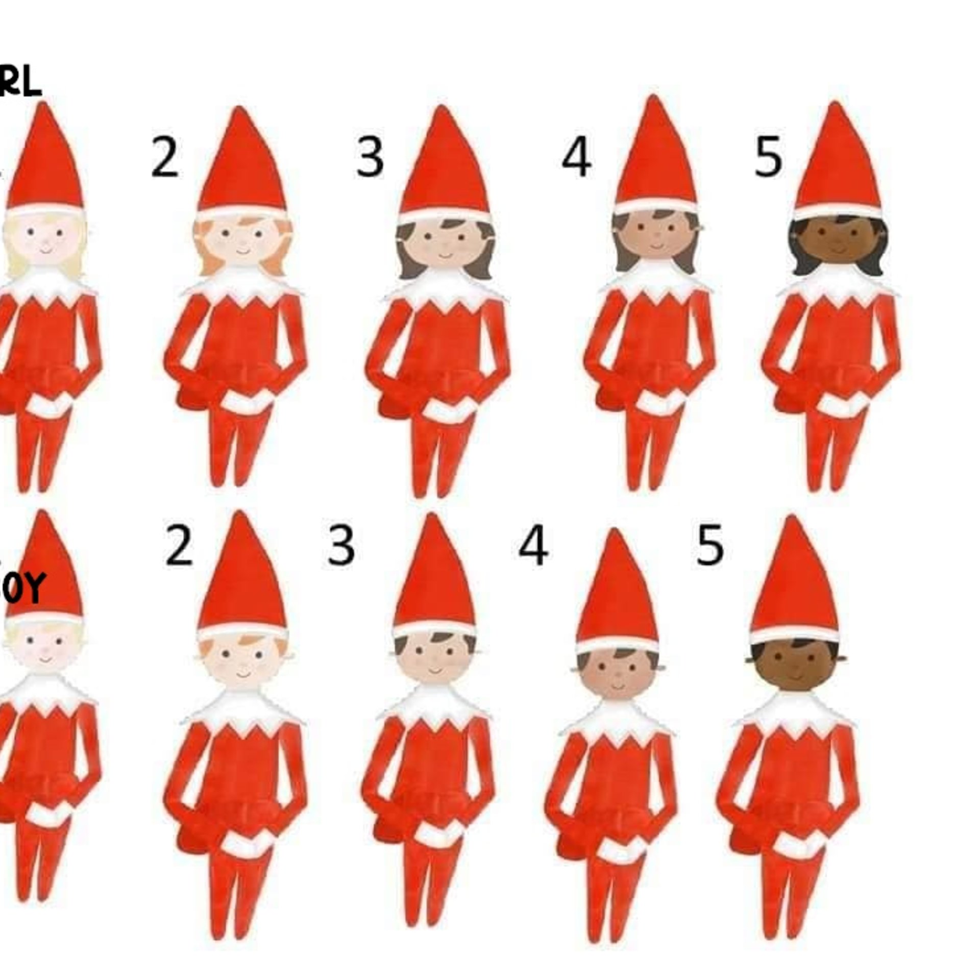 Elf Puzzle- sitting elf